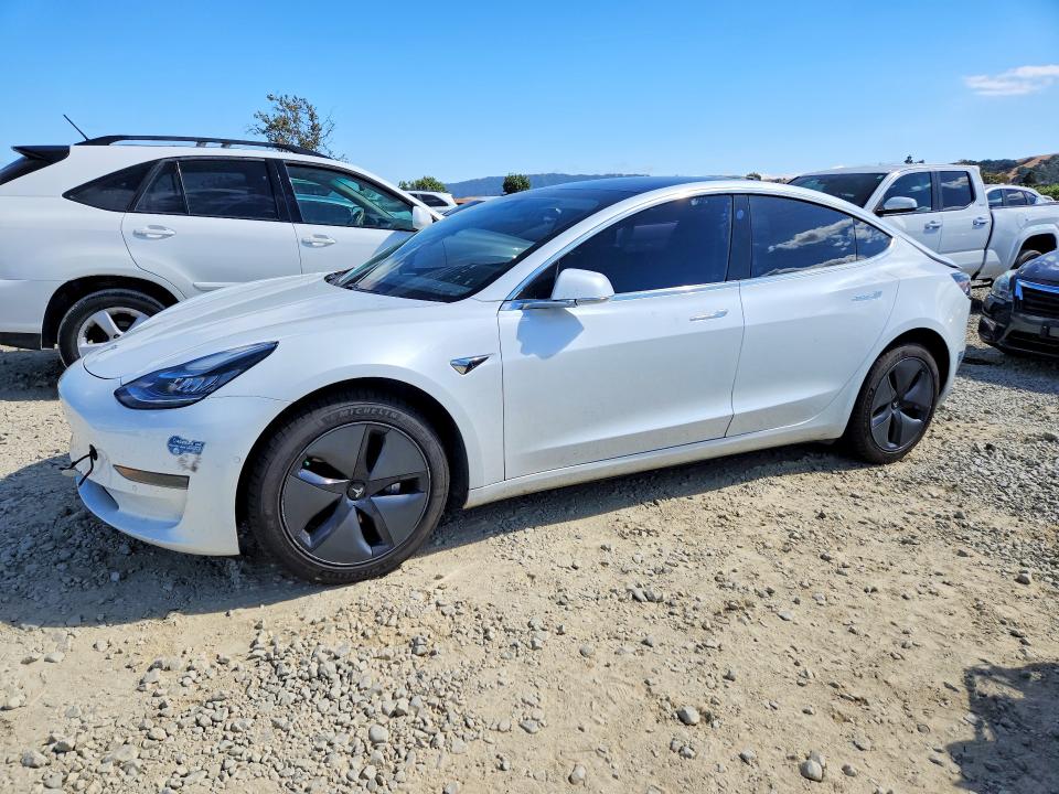 2020 Tesla Model 3 VIN 5YJ3E1EA8LF633311 COPART salvage auction — REAR END, Ca - Salvage Certificate, sold $4,450 on 2026-07-16 (photo 1)