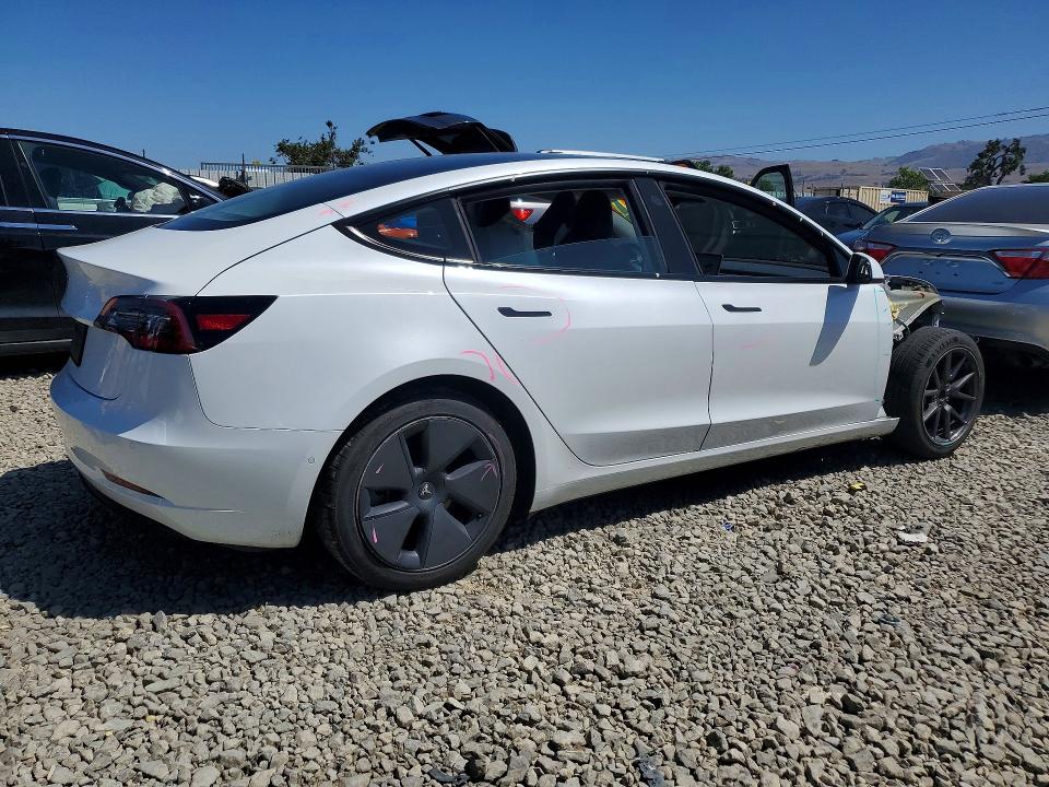 2021 Tesla VIN 5YJ3E1EA4MF870699 COPART salvage auction — FRONT END, Ca - Salvage Certificate, sold $7,000 on 2026-07-14 (photo 3)