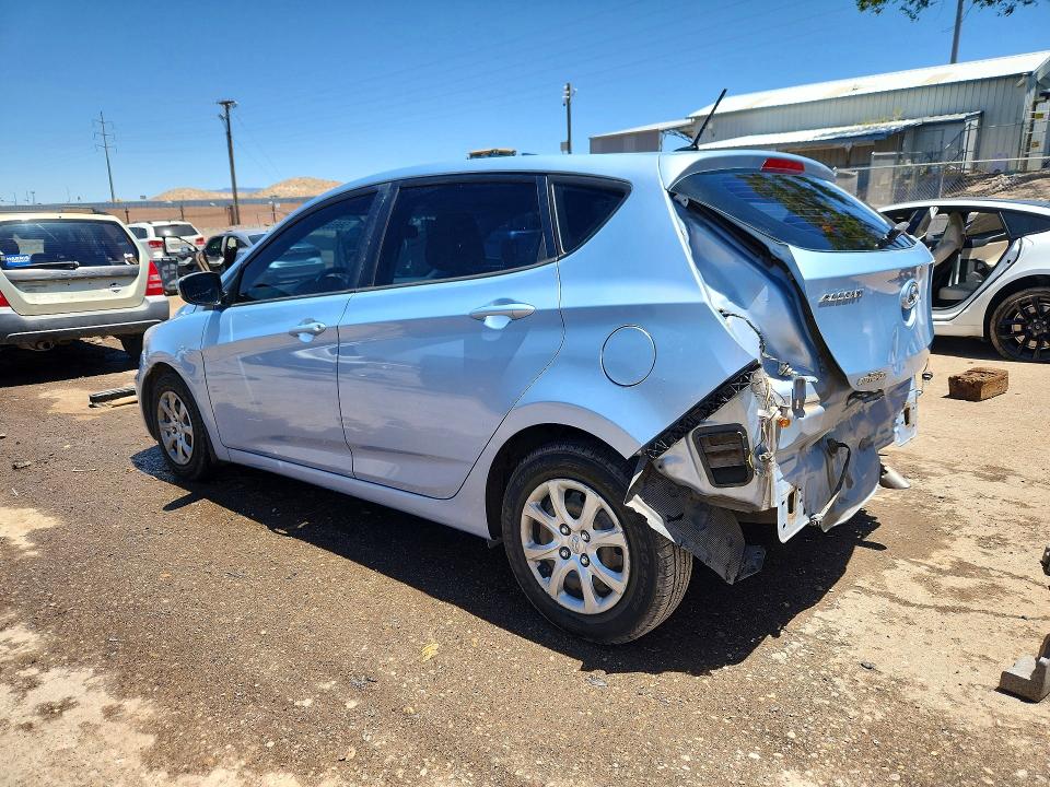 2013 Hyundai Accent VIN KMHCT5AE6DU082533 COPART salvage auction — REAR END, Nm - Cert Of Title-Salvage, sold $1,250 on 2026-07-13 (photo 2)