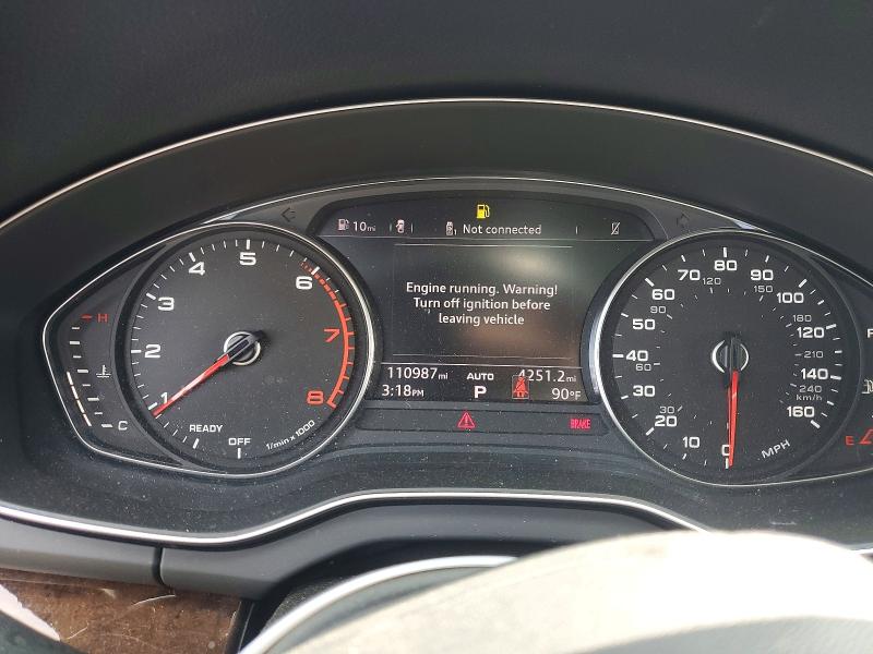 2020 Audi Q5 VIN WA1ANAFY2L2026269 COPART salvage auction — HAIL, Oh - Cert Of Title-Salvage, sold $7,300 on 2026-07-09 (photo 9)