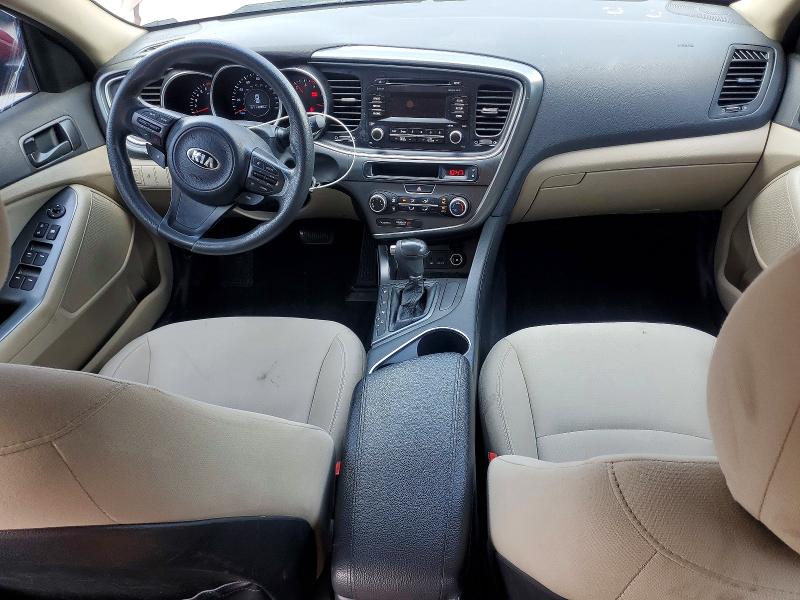 2015 Kia Optima VIN 5XXGM4A79FG393526 COPART salvage auction — REAR END, Fl - Cert Of Title Slvg Rebuildable, sold $900 on 2026-07-17 (photo 8)
