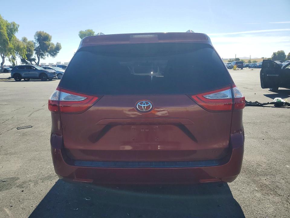 2015 Toyota Sienna VIN 5TDKK3DC8FS535110 COPART salvage auction — FRONT END, Ca - Salvage Certificate, sold $3,350 on 2026-07-13 (photo 6)