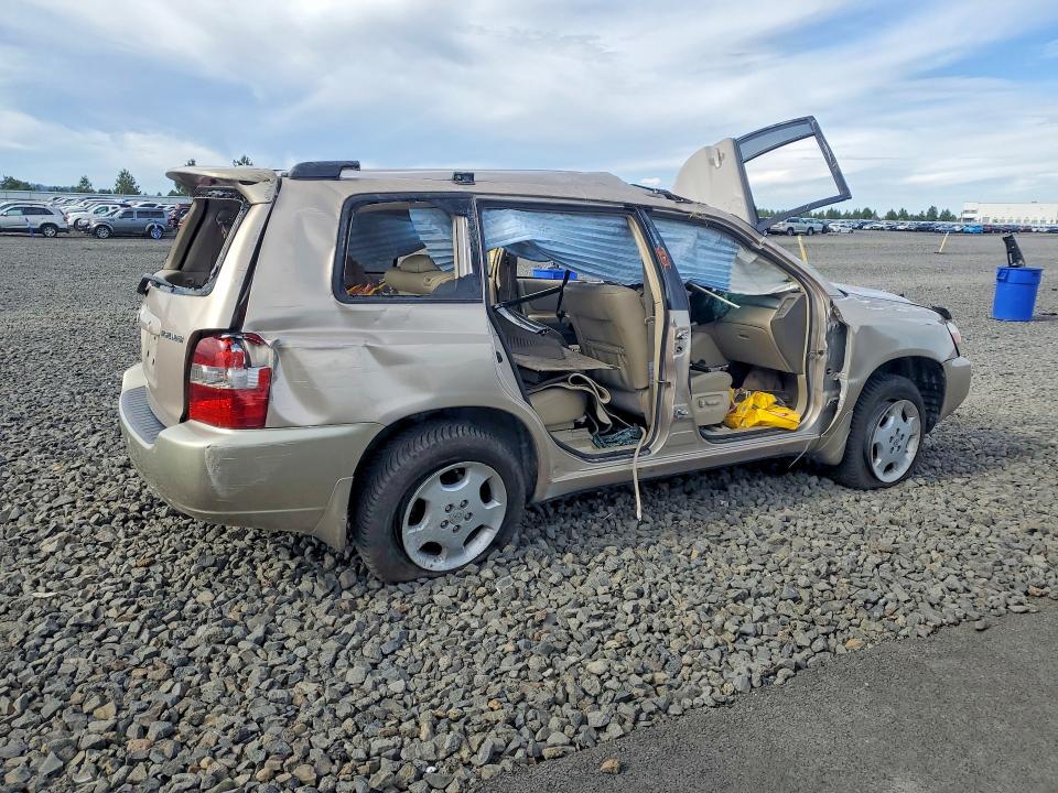 2006 Toyota Highlander VIN JTEEP21A460162500 COPART salvage auction — ALL OVER, WA - BILL OF SALE, sold $125 on 2026-07-08 (photo 3)