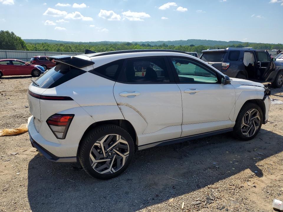 2024 Hyundai Kona VIN KM8HACA35RU052834 COPART salvage auction — FRONT END, Va - Cert Of Title - Salvage, sold $7,200 on 2026-07-10 (photo 3)