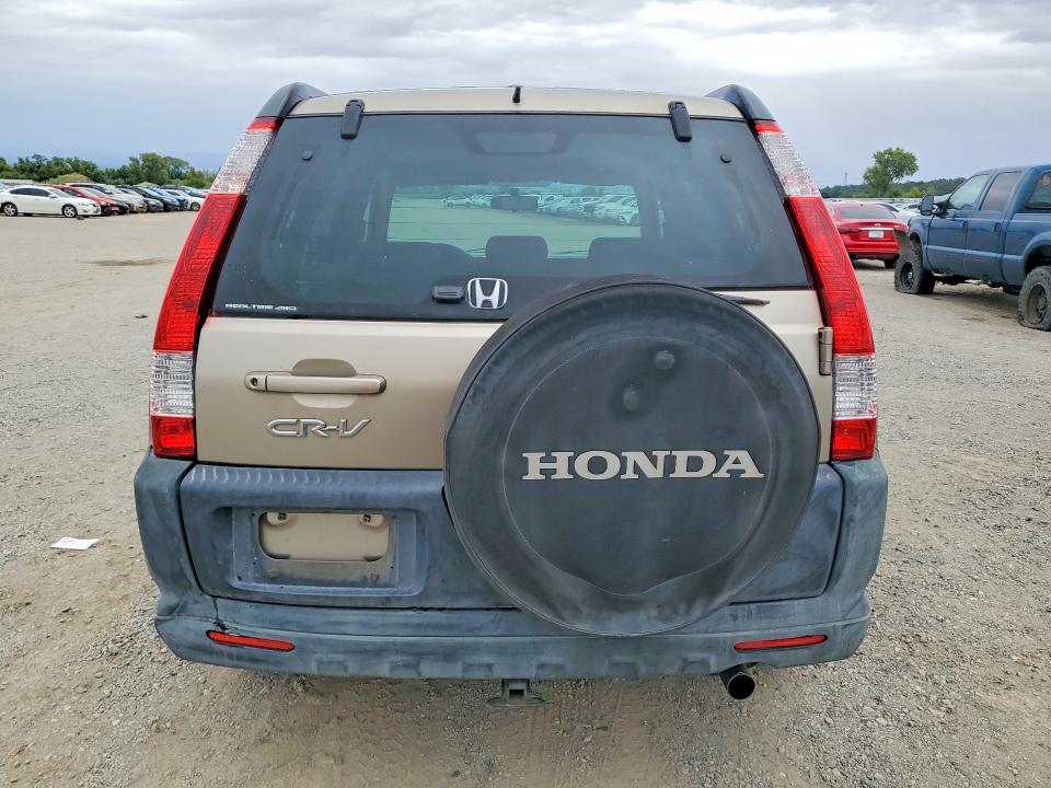 2006 Honda Cr-v VIN JHLRD78846C016968 COPART salvage auction — FRONT END, Ca - Salvage Certificate, sold $1,150 on 2026-07-06 (photo 6)