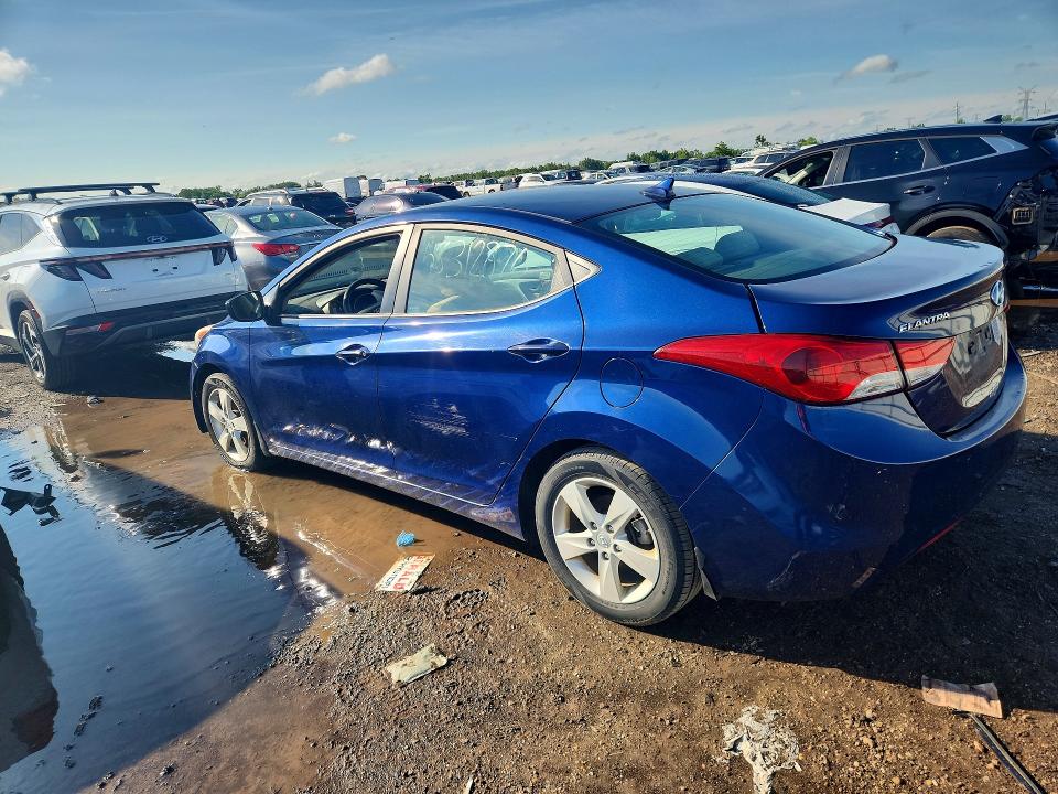 2013 Hyundai VIN KMHDH4AE4DU561243 COPART salvage auction — VANDALISM, IL - SALVAGE CERTIFICATE, sold $675 on 2026-07-30 (photo 2)