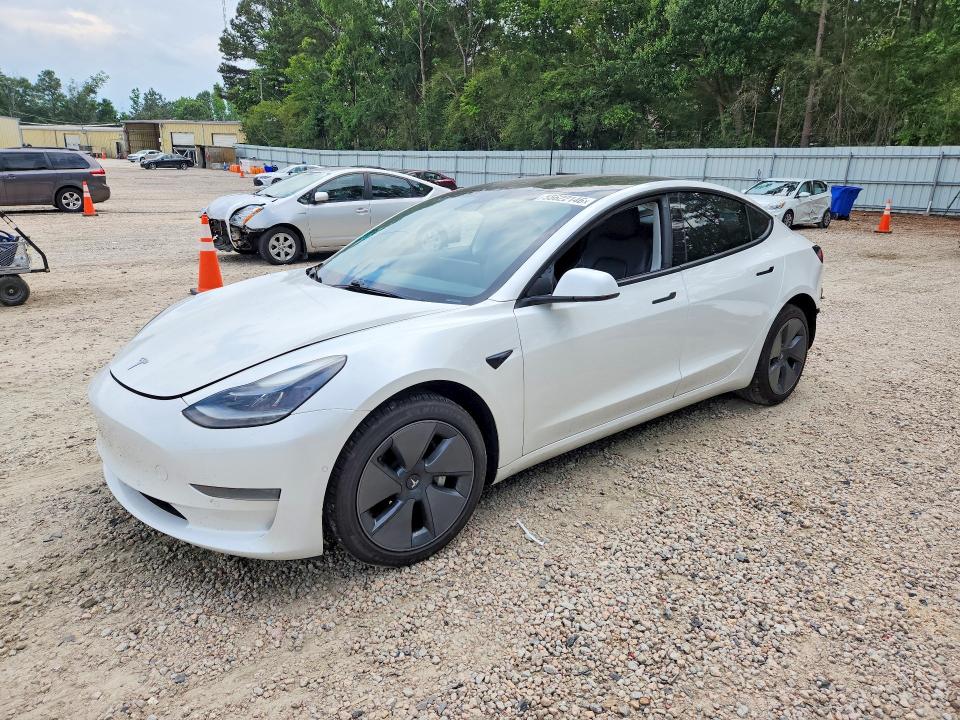 2021 Tesla Model 3 VIN 5YJ3E1EA9MF977103 COPART salvage auction — REAR END, Nc - Salvage Certificate Of Title, sold $5,100 on 2026-07-24 (photo 1)