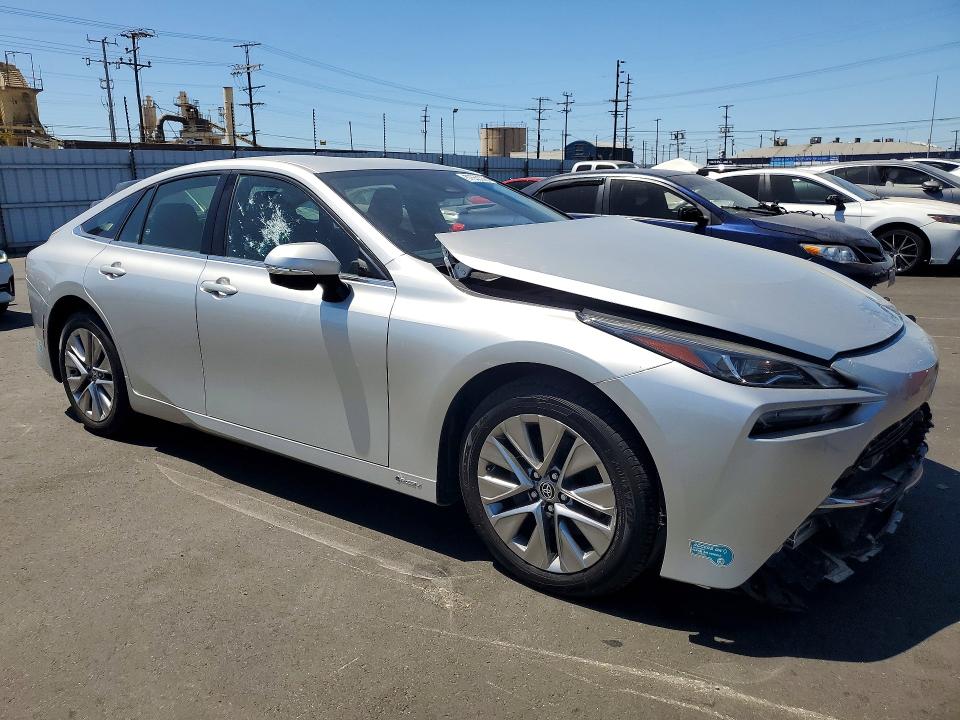 2024 Toyota Mirai VIN JTDAAAAA4RA011699 COPART salvage auction — FRONT END, Ca - Dis/Dlr/Exp Only Clean Title (P), sold $6,200 on 2026-07-08 (photo 4)