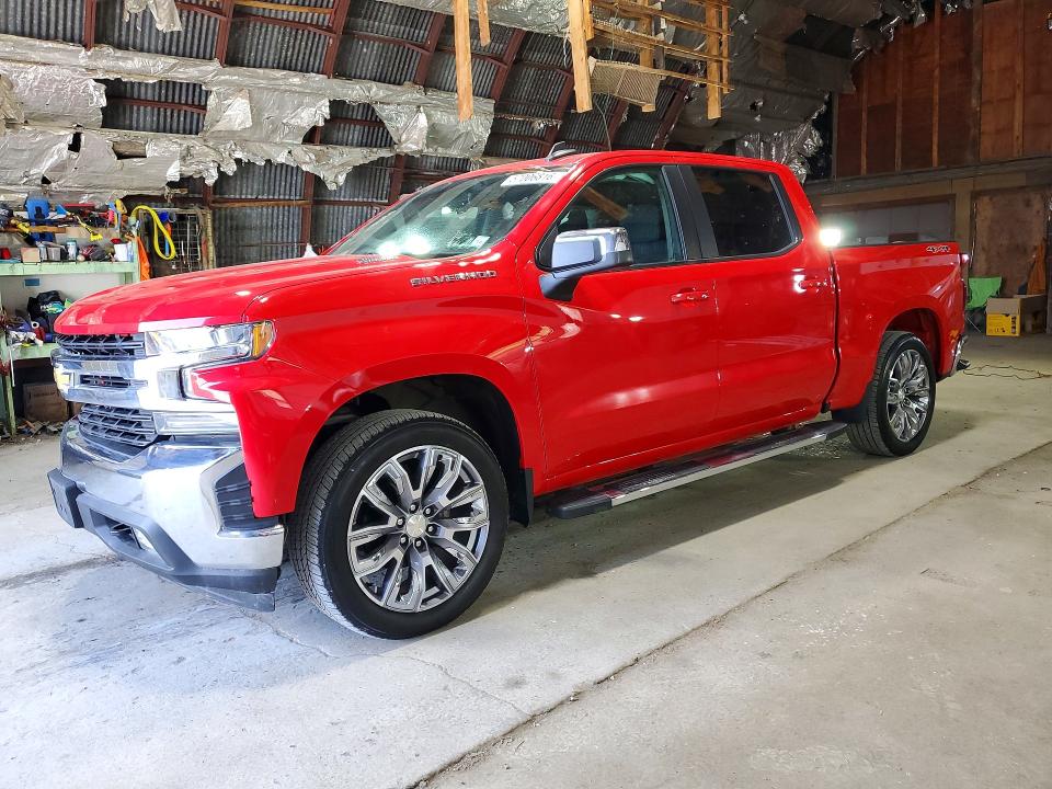 2020 Chevrolet Silverado 1500 VIN 3GCUYDET4LG421059 COPART salvage auction — FRONT END, Ny - Mv-907A Salvage Certificate (P), sold $14,100 on 2026-07-11 (photo 1)