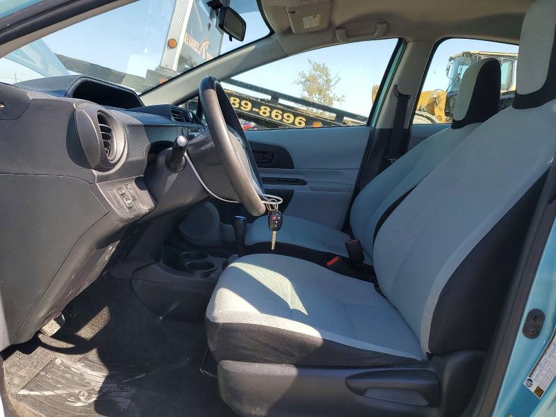 2013 Toyota Prius c VIN JTDKDTB38D1053597 COPART salvage auction — REAR END, Ca - Non-Repairable Vehicle Cert, sold $1,600 on 2026-07-14 (photo 7)