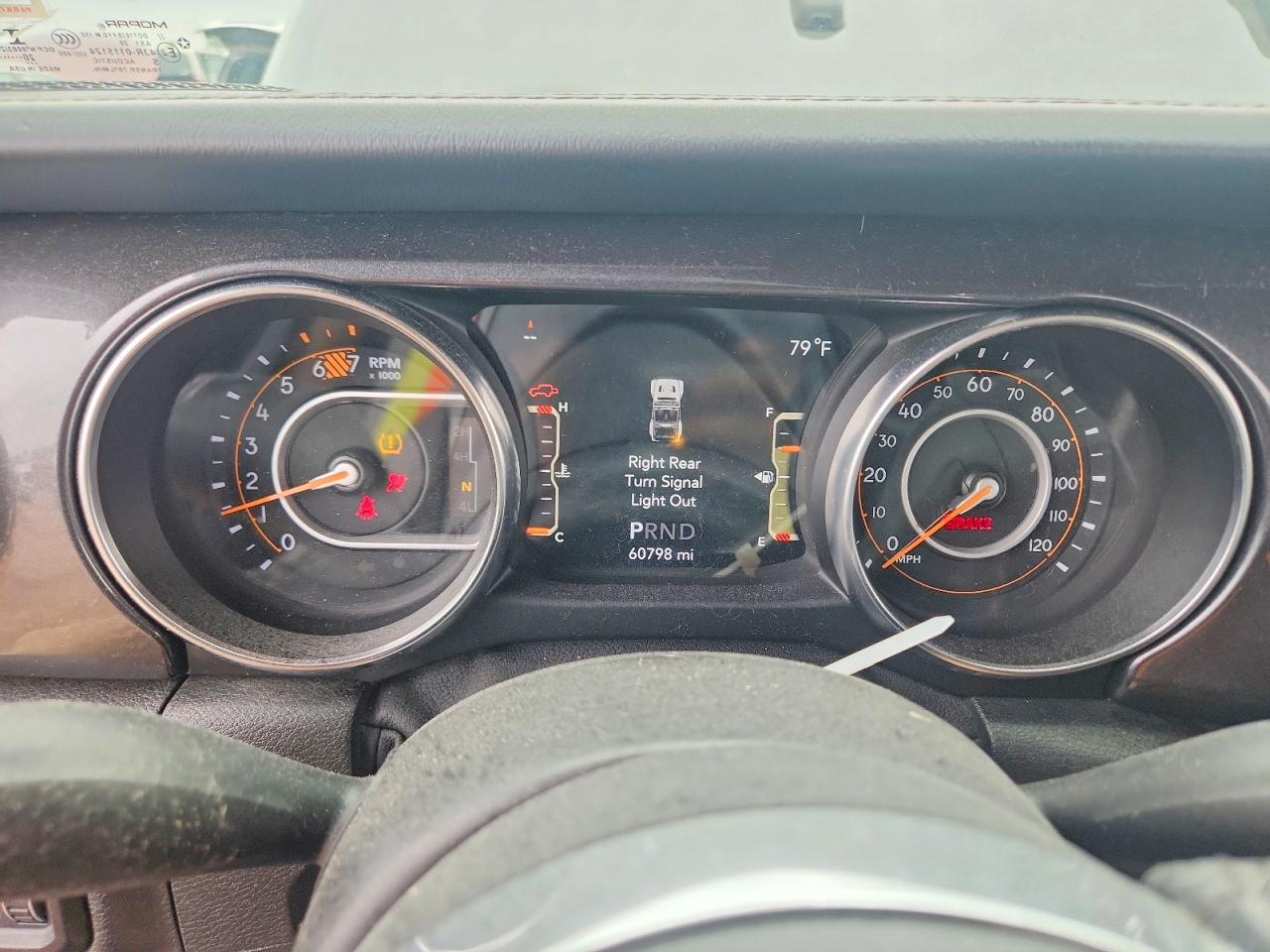 2020 Jeep Wrangler Unlimited VIN 1C4HJXEN2LW330558 COPART salvage auction — All Over, IL - SALVAGE CERTIFICATE, sold $8,800 on 2026-07-02 (photo 9)