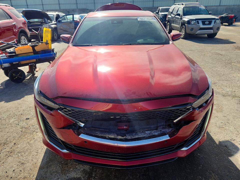 2024 Cadillac Ct5 VIN 1G6DT5RK7R0127502 COPART salvage auction — FRONT END, Nm - Cert Of Title-Salvage, sold $11,000 on 2026-08-24 (photo 5)