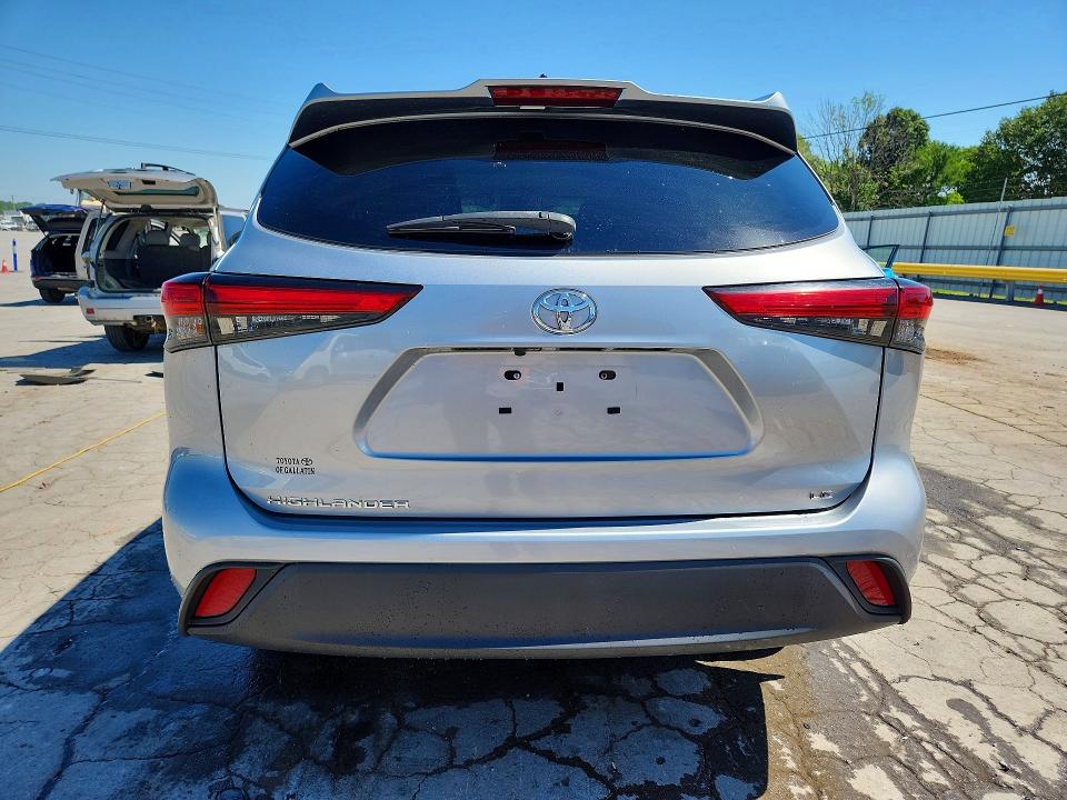 2022 Toyota Highlander VIN 5TDZZRAH2NS113801 COPART salvage auction — FRONT END, Tn - Salvage Certificate, sold $16,800 on 2026-07-27 (photo 6)