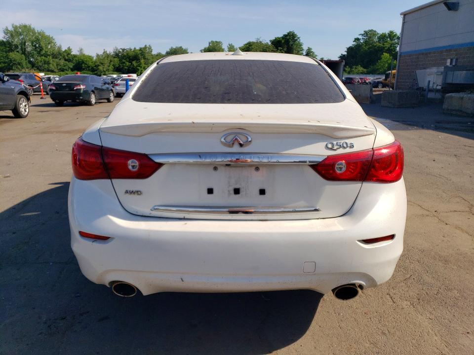 2015 Infiniti Q50 VIN JN1BV7AR1FM419995 COPART salvage auction — FRONT END, Ct - Cert Of Title-Salvage, sold $1,750 on 2026-07-07 (photo 6)