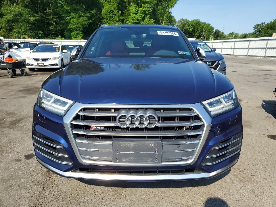 2018 Audi Sq5 VIN WA1A4AFY7J2118574 COPART salvage auction — WATER/FLOOD, Pa - Cert Of Salvage-W=Flood Veh, sold $3,400 on 2026-07-23 (photo 5)