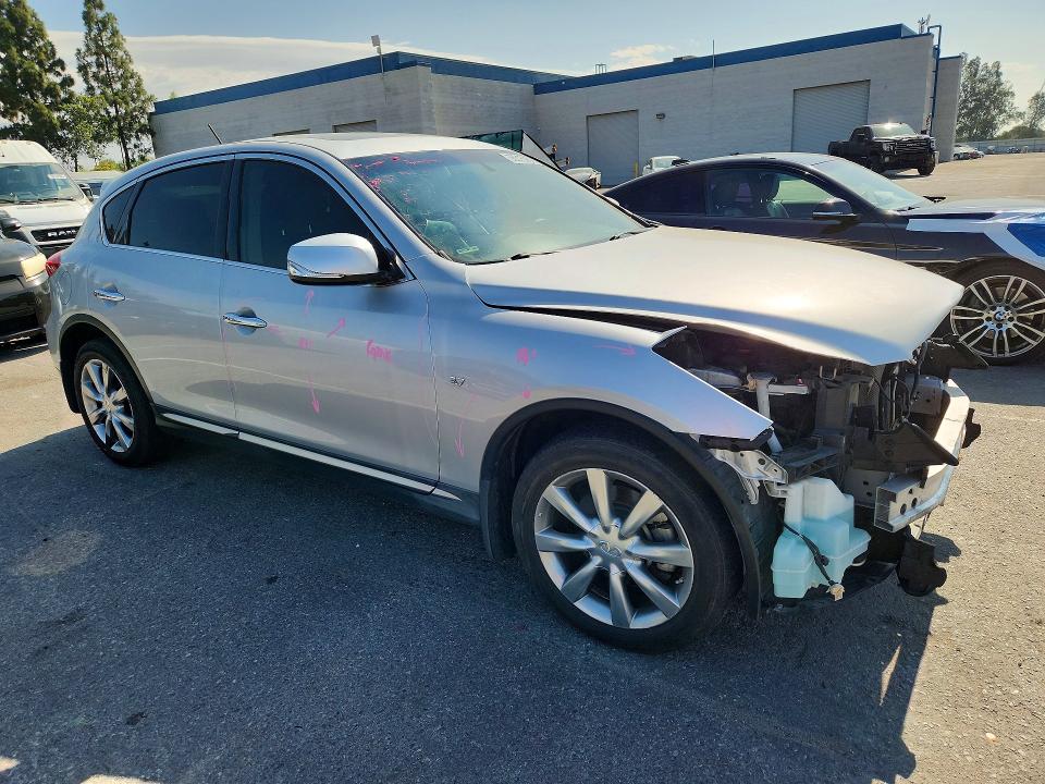 2017 Infiniti Qx50 VIN JN1BJ0RP6HM385030 COPART salvage auction — FRONT END, Ca - Salvage Certificate, sold $1,100 on 2026-07-28 (photo 4)