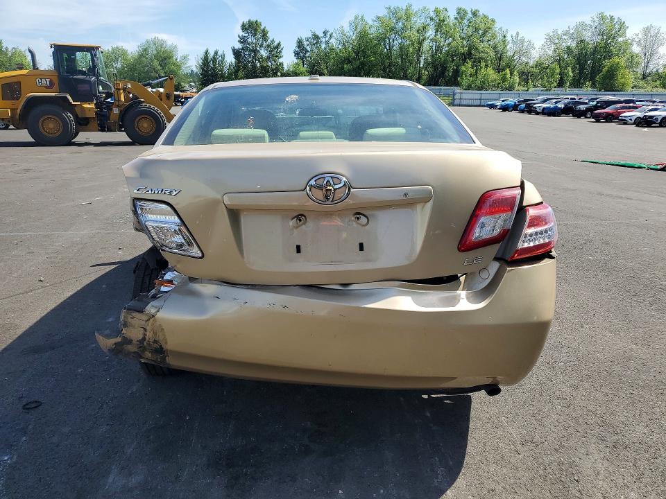 2010 Toyota Camry VIN 4T1BF3EK6AU091588 COPART salvage auction — REAR END, Or - Salvage Title Certificate, sold $1,100 on 2026-07-27 (photo 6)
