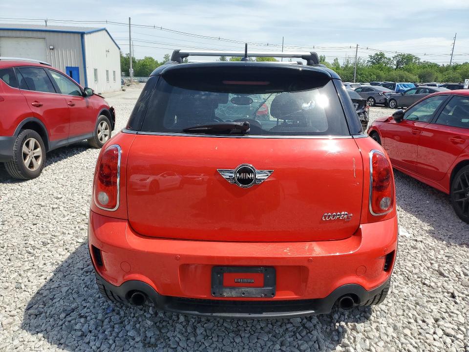 2012 Mini Cooper VIN WMWZC5C53CWL61174 COPART salvage auction — ROLLOVER, MA - CERT OF TITLE-RECONSTRCTD COLL, sold $1,450 on 2026-07-02 (photo 6)