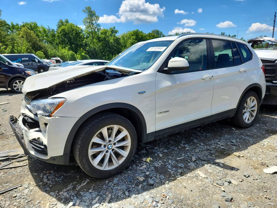 2016 BMW VIN 5UXWX9C55G0D66548 COPART salvage auction — FRONT END, Md - Cert Of Salvage > 75% Damage, sold $1,750 on 2026-07-10 (photo 1)