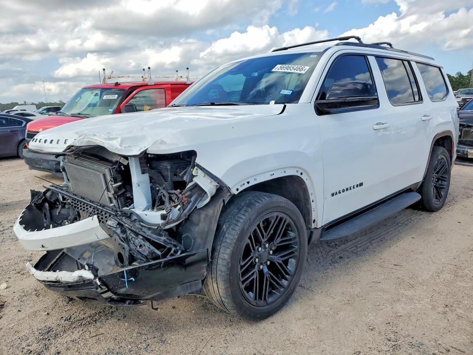 2023 Jeep Grand wagoneer VIN 1C4SJVBP6PS559502 COPART salvage auction — FRONT END, Tx - Salvage Vehicle Title, sold $15,400 on 2026-07-28 (photo 1)