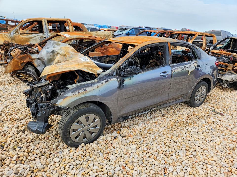2020 Kia Rio VIN 3KPA24AD7LE337378 COPART salvage auction — BURN, Tx - Nonrepairable Title, sold $60 on 2026-07-09 (photo 1)