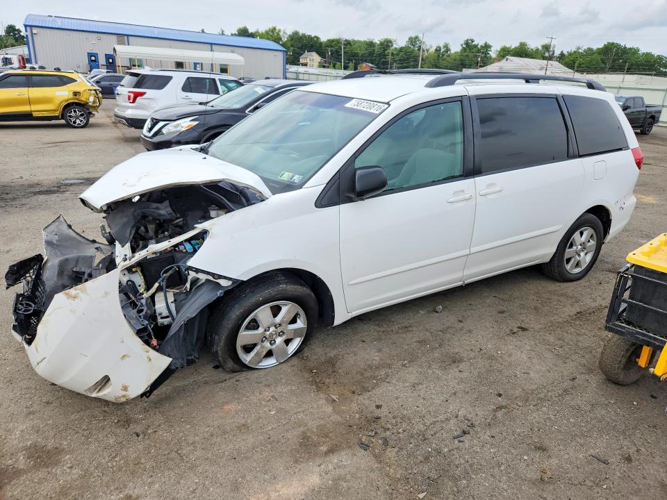 2006 Toyota Sienna VIN 5TDZA23C66S450456 COPART salvage auction — FRONT END, Pa - Certificate Of Salvage, sold $625 on 2026-07-14 (photo 1)