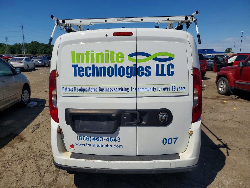 2016 Ram Promaster city VIN ZFBERFBT1G6B52162 COPART salvage auction — FRONT END, Mi - Certificate Of Title, sold $500 on 2026-07-31 (photo 6)