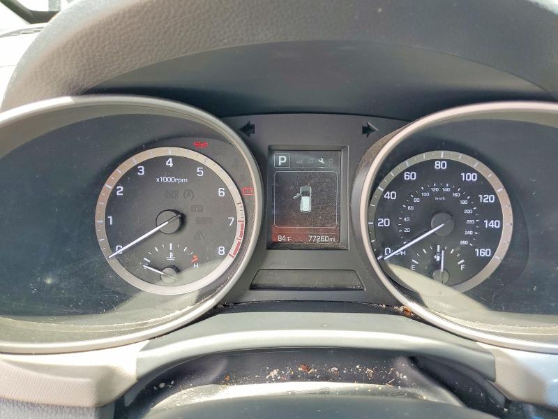2017 Hyundai Santa fe VIN 5XYZT3LB1HG410874 COPART salvage auction — MECHANICAL, Oh - Cert Of Title-Rebuilt Salvage, sold $2,450 on 2026-08-01 (photo 9)