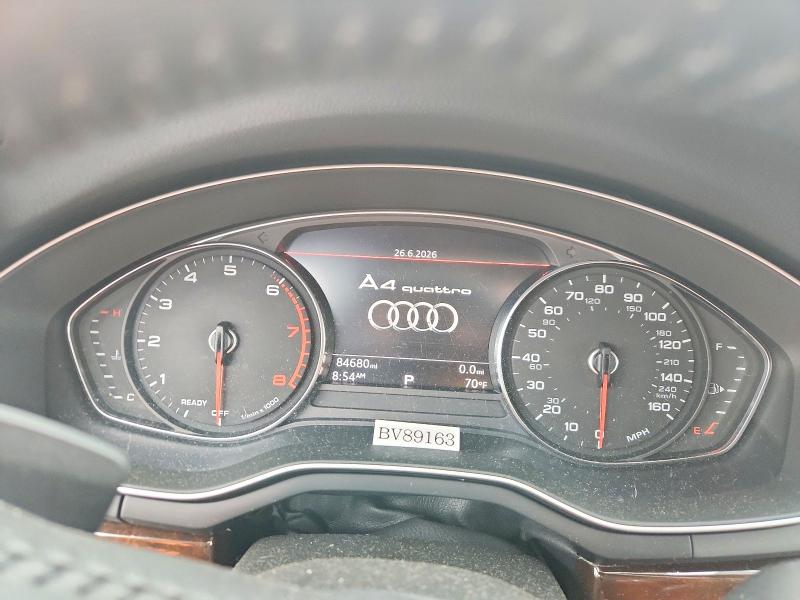 2018 Audi A4 VIN WAUENAF42JN009940 COPART salvage auction — VANDALISM, Ct - Cert Of Title-Salvage, sold $5,800 on 2026-07-10 (photo 9)