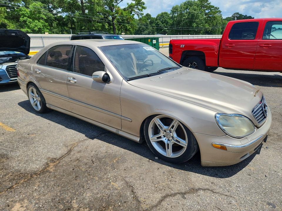 2002 Mercedes-benz S-klasse VIN WDBNG75J62A254173 COPART salvage auction — MINOR DENT/SCRATCHES, Al - Certificate Of Title (P), sold $400 on 2026-07-08 (photo 4)