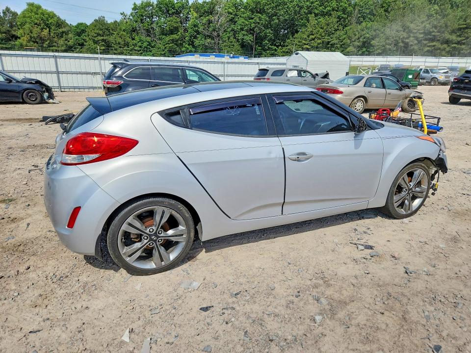 2016 Hyundai Veloster VIN KMHTC6AD9GU273008 COPART salvage auction — FRONT END, Va - Cert Of Title - Salvage, sold $1,150 on 2026-07-13 (photo 3)