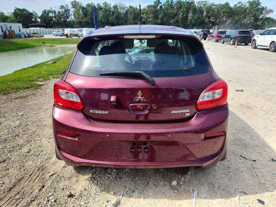 2018 Mitsubishi Mirage VIN ML32A4HJ8JH010551 COPART salvage auction — FRONT END, Salvage Title, sold $375 on 2026-07-28 (photo 6)