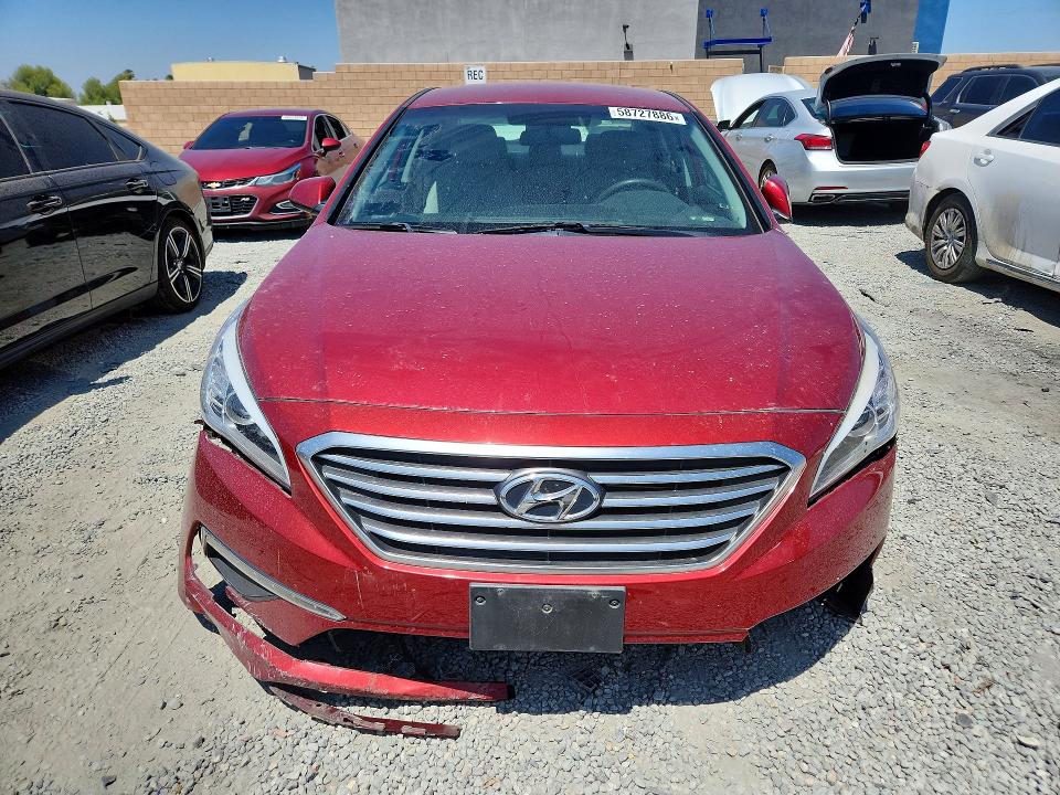 2015 Hyundai VIN 5NPE24AF4FH137092 COPART salvage auction — FRONT END, Ca - Salvage Certificate, sold $400 on 2026-07-22 (photo 5)