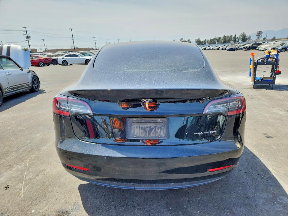 2022 Tesla Model 3 VIN 5YJ3E1EB7NF185073 COPART salvage auction — SIDE, Ca - Salvage Certificate, sold $6,700 on 2026-07-13 (photo 6)