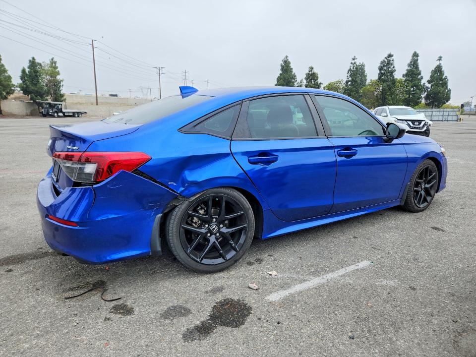 2022 Honda Civic VIN 2HGFE2F5XNH528126 COPART salvage auction — REAR END, Salvage Title, sold $7,500 on 2026-09-03 (photo 3)