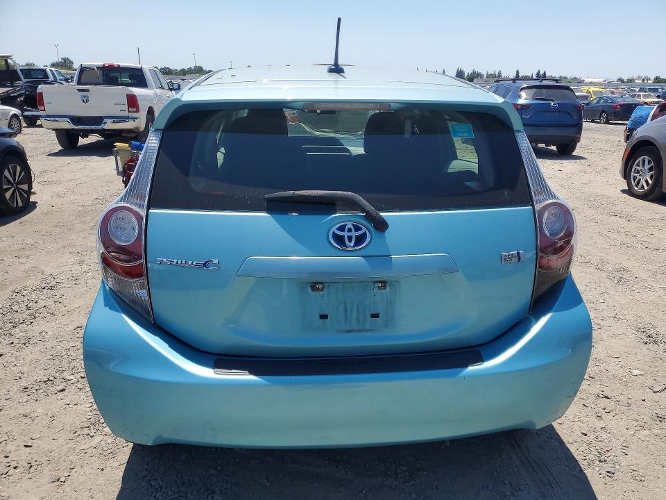 2012 Toyota Prius VIN JTDKDTB3XC1027467 COPART salvage auction — FRONT END, CA - SALVAGE CERTIFICATE, sold $1,750 on 2026-07-25 (photo 6)