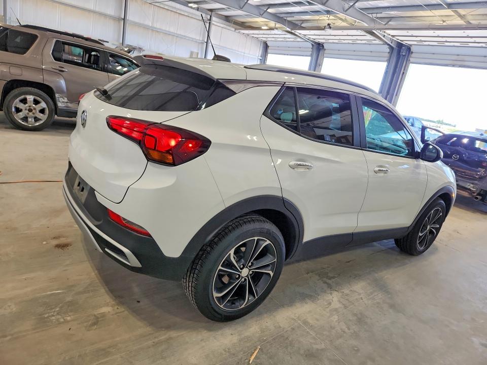 2022 Buick Encore VIN KL4MMDS21NB107642 COPART salvage auction — HAIL, Ne - Cert Of Title-Salvage, sold $6,100 on 2026-07-14 (photo 3)
