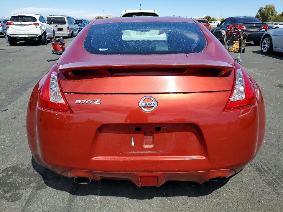 2014 Nissan 370z VIN JN1AZ4EH7EM631430 COPART salvage auction — VANDALISM, Ca - Salvage Certificate, sold $1,200 on 2026-07-29 (photo 6)
