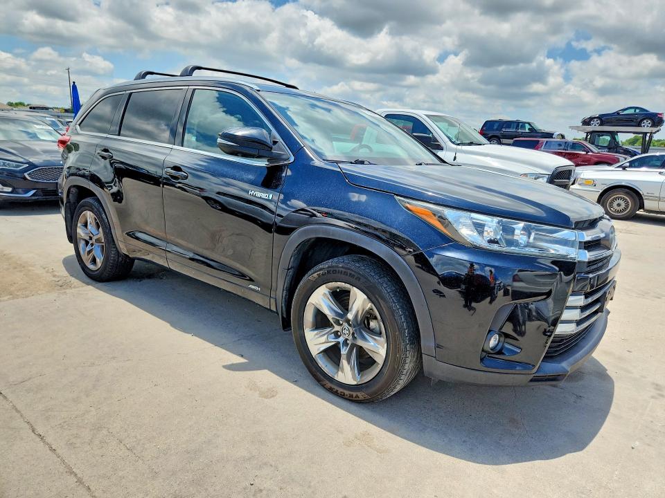 2019 Toyota Highlander VIN 5TDDGRFH3KS054746 COPART salvage auction — HAIL, Ca - Dis/Dlr/Exp Only Clean Title, sold $13,200 on 2026-07-13 (photo 4)