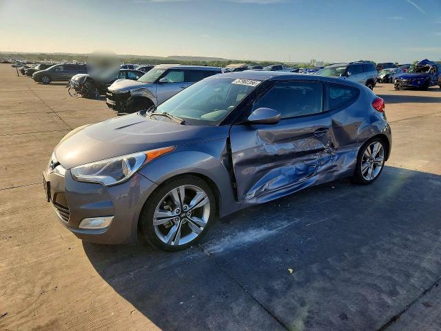 2017 Hyundai Veloster VIN KMHTC6AD1HU314443 COPART salvage auction — SIDE, Tx - Salvage Vehicle Title, sold $1,400 on 2026-07-23 (photo 1)