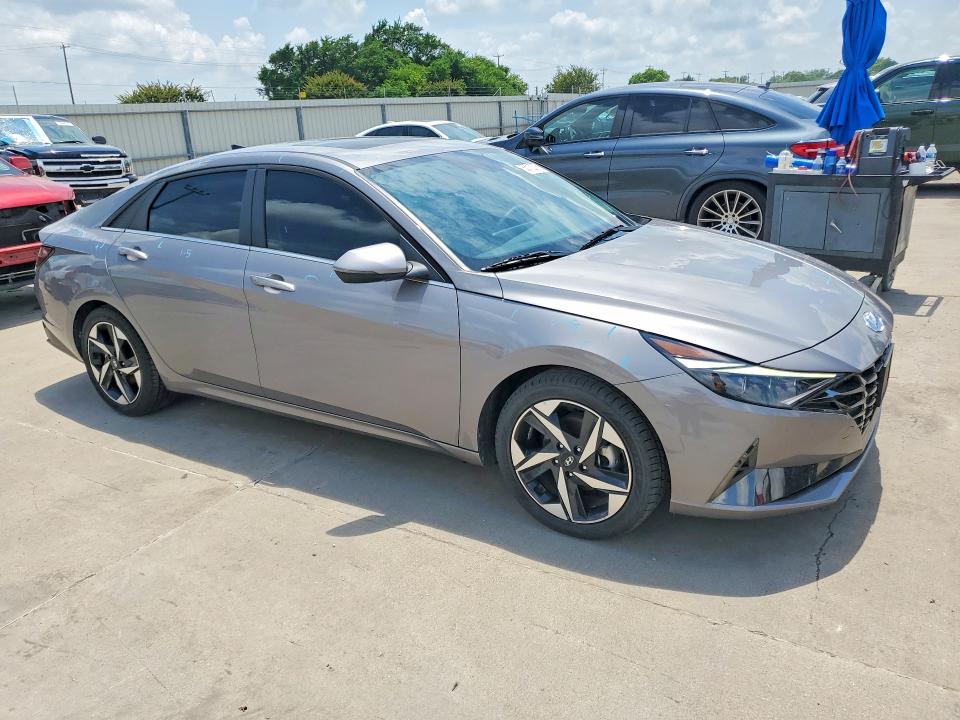 2022 Hyundai Elantra VIN KMHLN4AJ5NU031043 COPART salvage auction — HAIL, Tx - Certificate Of Title, sold $10,900 on 2026-07-13 (photo 4)