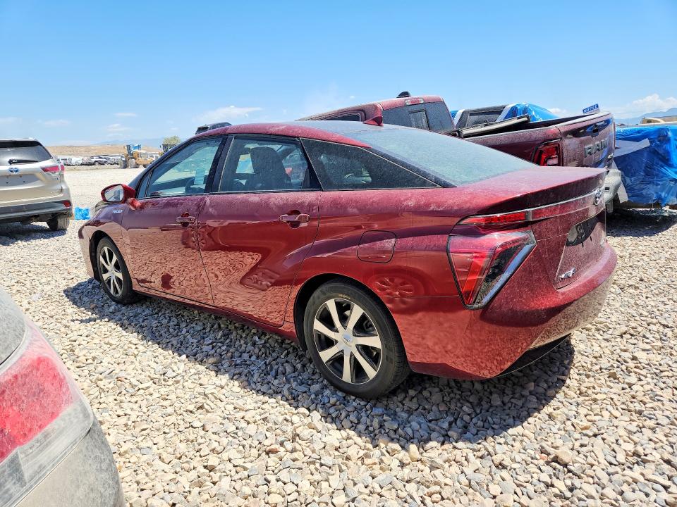 2019 Toyota Mirai VIN JTDBVRBD0KA007624 COPART salvage auction — FRONT END, Co - Certificate Of Title, sold $1,450 on 2026-07-21 (photo 2)