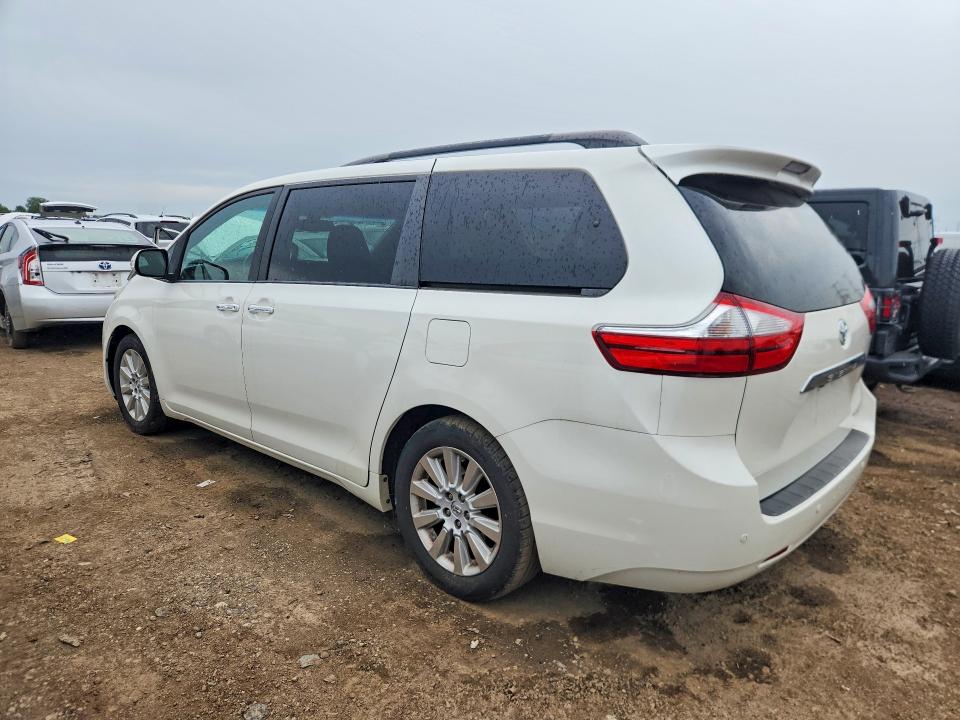 2015 Toyota Sienna VIN 5TDYK3DC9FS632942 COPART salvage auction — FRONT END, IL - SALVAGE CERTIFICATE, sold $7,800 on 2026-07-30 (photo 2)