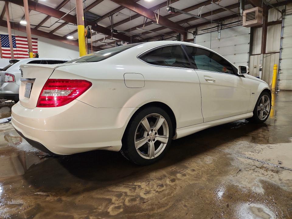 2012 Mercedes-benz C class VIN WDDGJ4HB9CF803230 COPART salvage auction — FRONT END, Pa - Certificate Of Salvage, sold $1,150 on 2026-07-17 (photo 3)