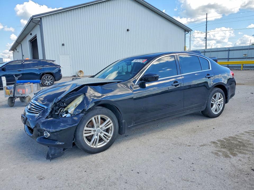 2011 Infiniti G VIN JN1DV6AR4BM650984 COPART salvage auction — FRONT END, Ia - Cert Of Title-Salvage Title, sold $525 on 2026-07-24 (photo 1)