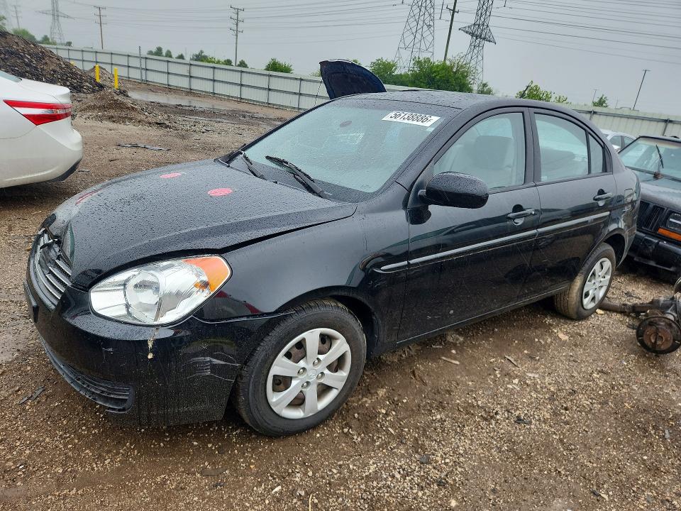 2010 Hyundai Accent VIN KMHCN4AC0AU431233 COPART salvage auction — FRONT END, Wv - Salvage Certificate, sold $250 on 2026-07-30 (photo 1)