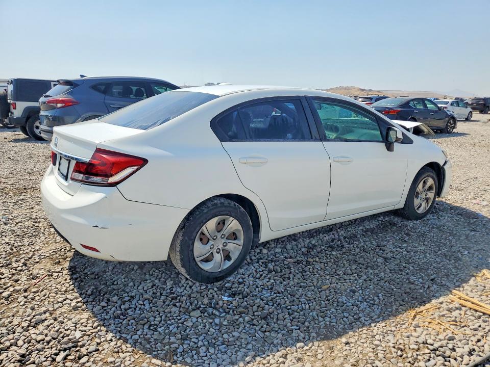 2013 Honda Civic VIN 19XFB2F51DE257118 COPART salvage auction — FRONT END, Ut - Salvage Certificate, sold $150 on 2026-07-24 (photo 3)