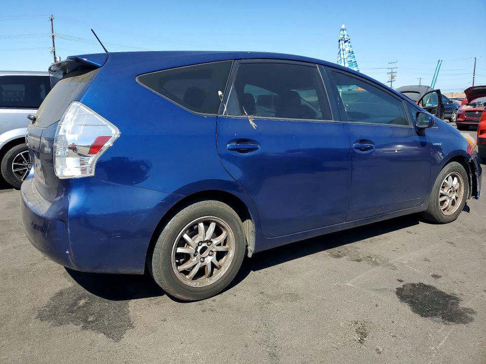 2012 Toyota Prius v VIN JTDZN3EU3C3017397 COPART salvage auction — FRONT END, Ca - Salvage Certificate, sold $975 on 2026-07-08 (photo 3)