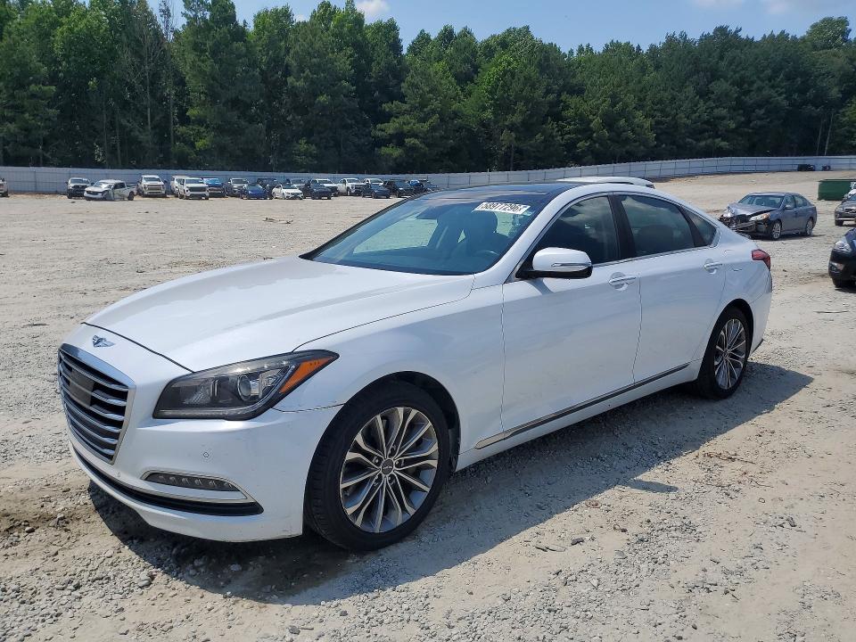 2017 Genesis VIN KMHGN4JEXHU176281 COPART salvage auction — REAR END, Ga - Cert Of Title-Salvage, sold $1,000 on 2026-07-08 (photo 1)