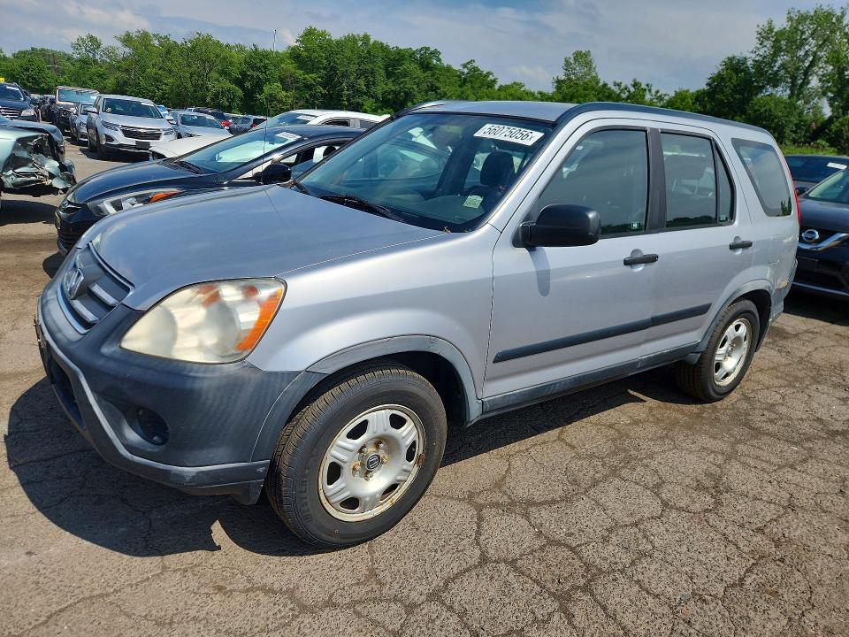 2005 Honda Cr-v VIN JHLRD78575C040279 COPART salvage auction — SIDE, CT - CERT OF TITLE-SALVAGE, sold $475 on 2026-07-21 (photo 1)